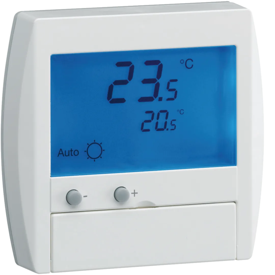 25120 - Thermostat ambiance digital semi-encastré chauf élec avec entrée fil pilote 230V