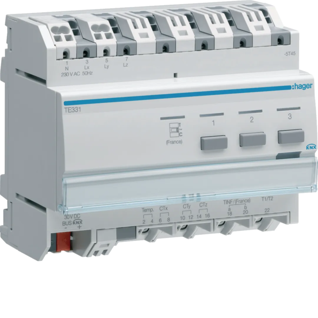 TE331 - Indicador consumos eléctricos KNX