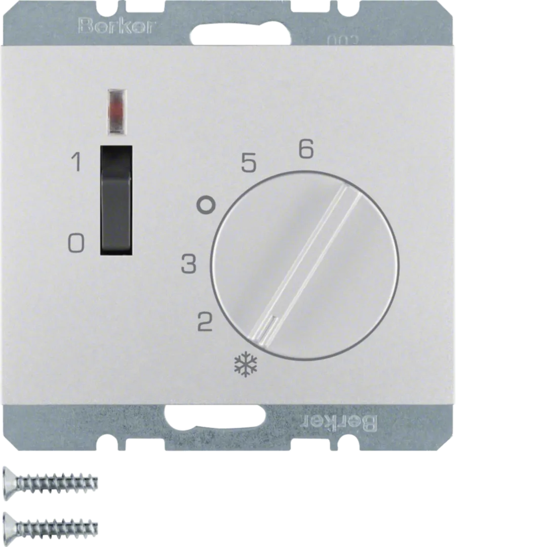 20317103 - Termostat, 1NC, 24V AC/DC, sa prek, cent. pločom i LED sig, K.5, aluminij mat