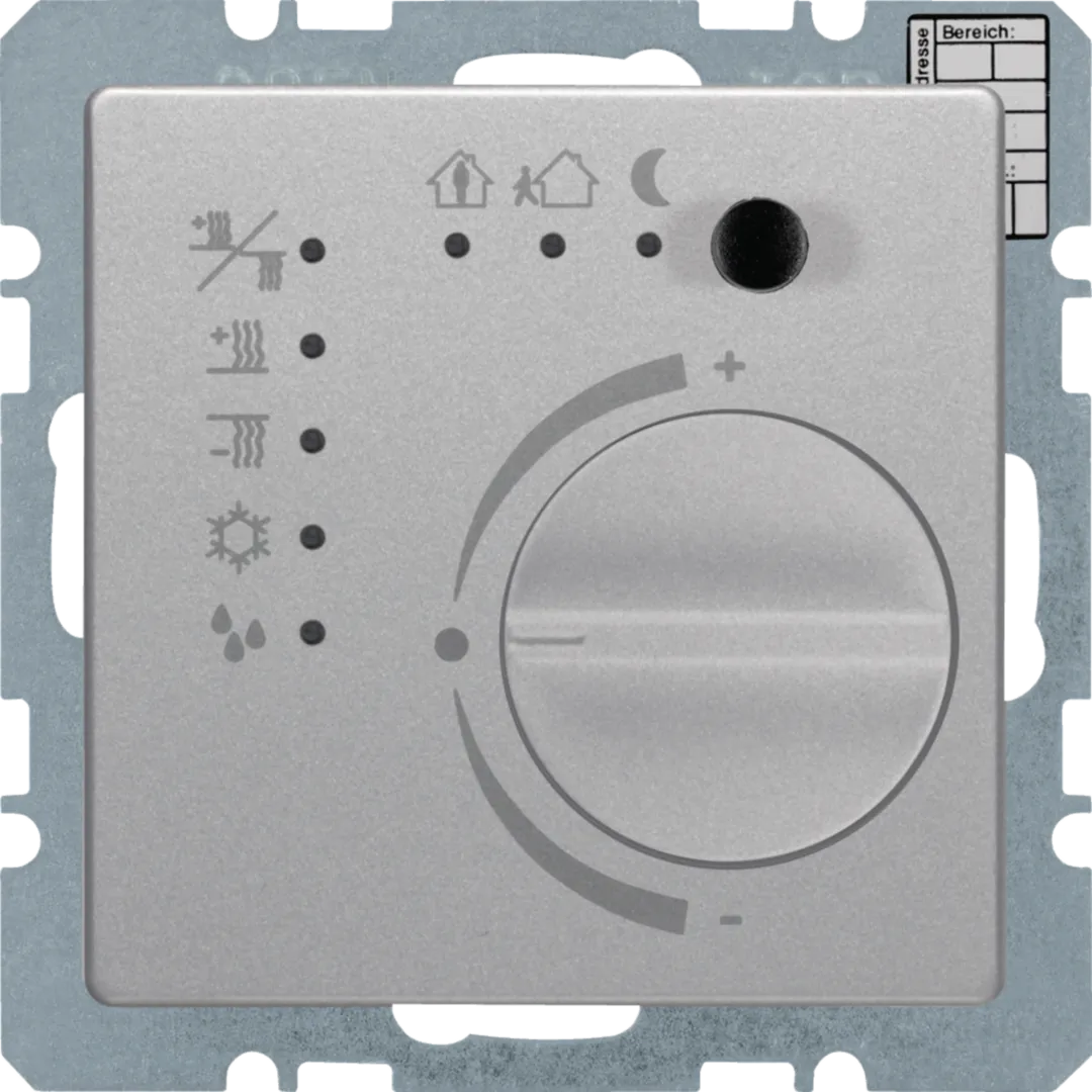 75441124 - Temperaturregler mit Tasterschnittstelle Q.x alu samt, lackiert