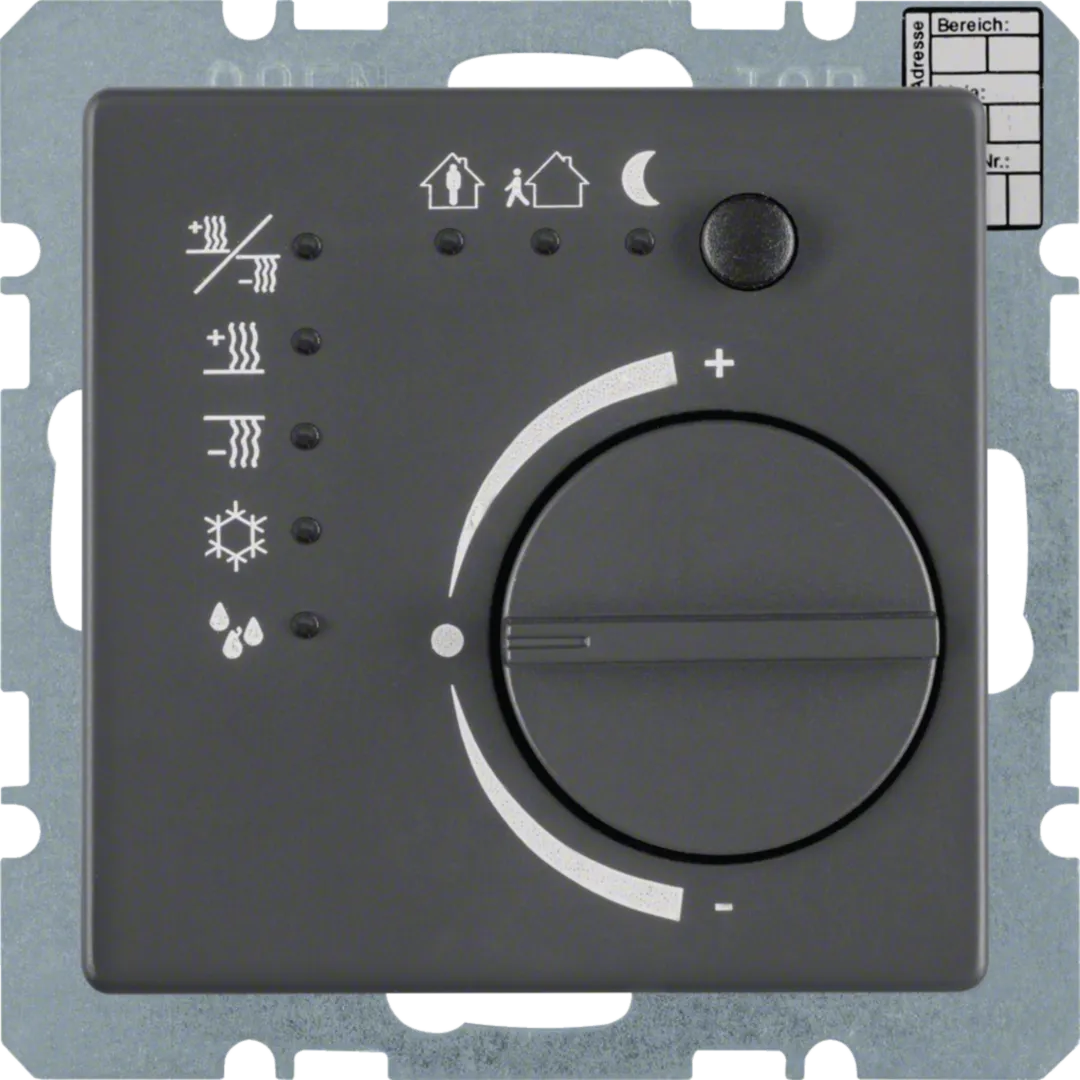 75441126 - Temperaturregler mit Tasterschnittstelle Q.x anthrazit, samt