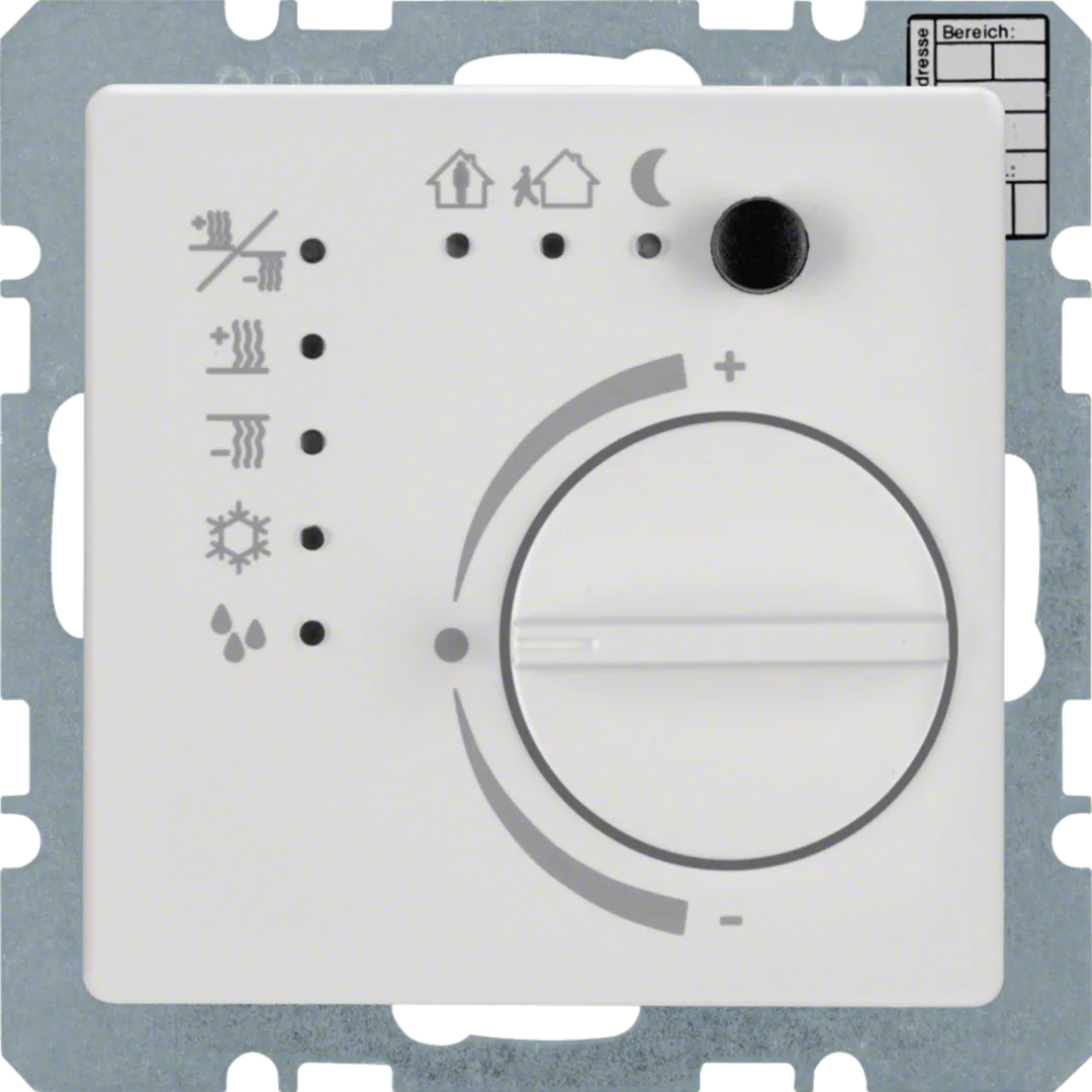 75441129 - Temperaturregler mit Tasterschnittstelle Q.x polarweiß, samt