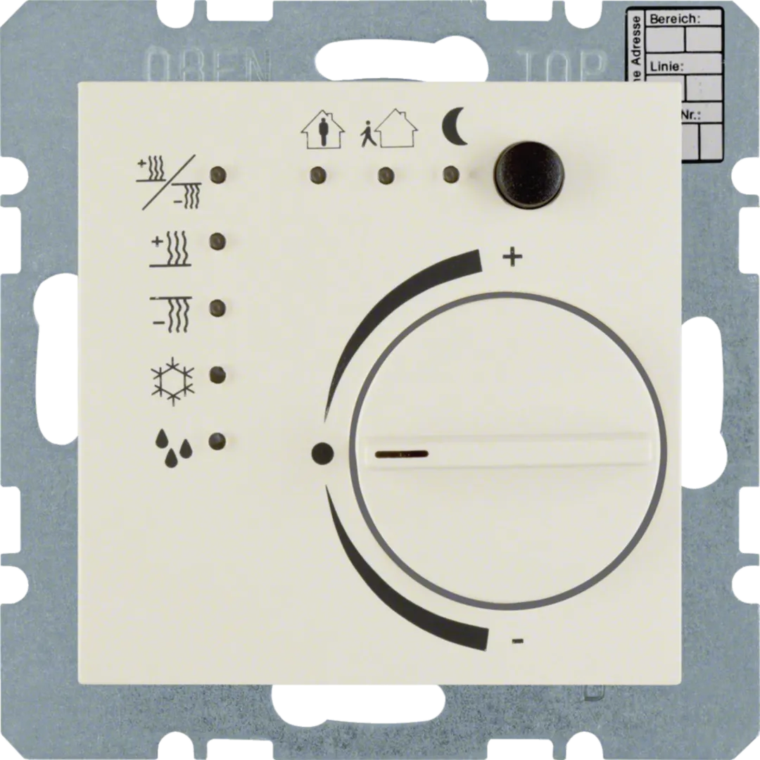 75441152 - Temperaturregler mit Tasterschnittstelle S.1 weiß, glänzend