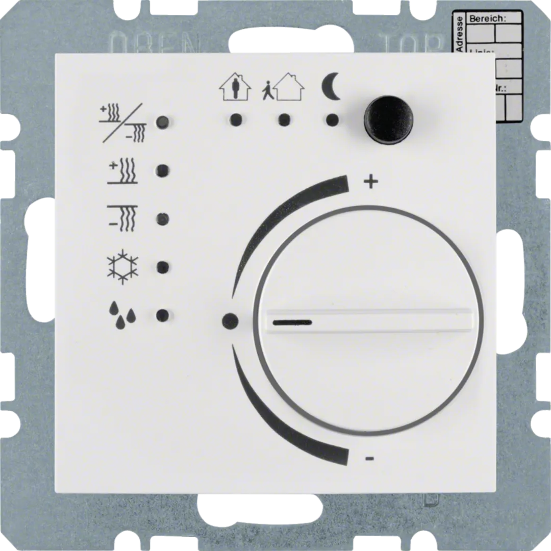 75441159 - Temperaturregler mit Tasterschnittstelle S.1 polarweiß, glänzend