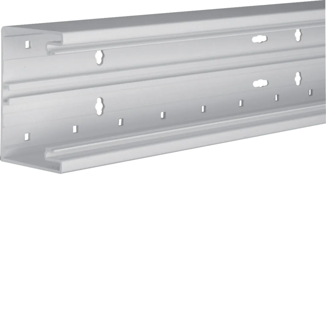 BR6510017035 - Brüstungskanal-Unterteil PVC frontrastend BR 68x100mm Oberteil 80mm in lichtgrau