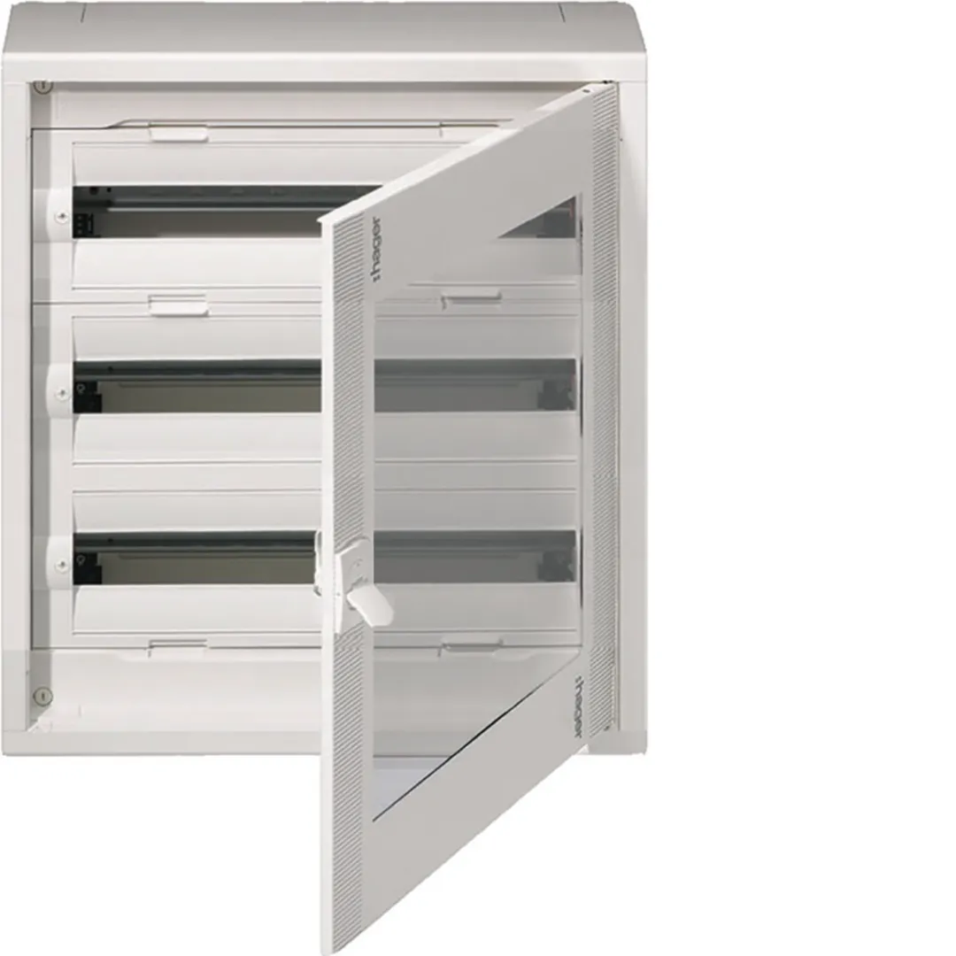 FD32CN - Coffret, NewVegaD, 600x550x193mm,saillie,3 rangées,72 modules,porte transparente