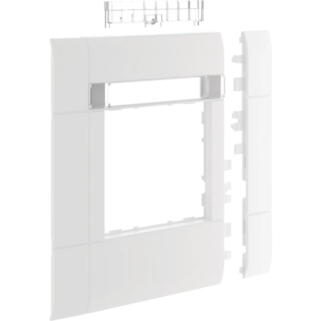 GR1202A9016 - Rahmenblende 55 modular BRH/A/S OT 120 hfr mit Beschriftungsfeld verkehrsweiß