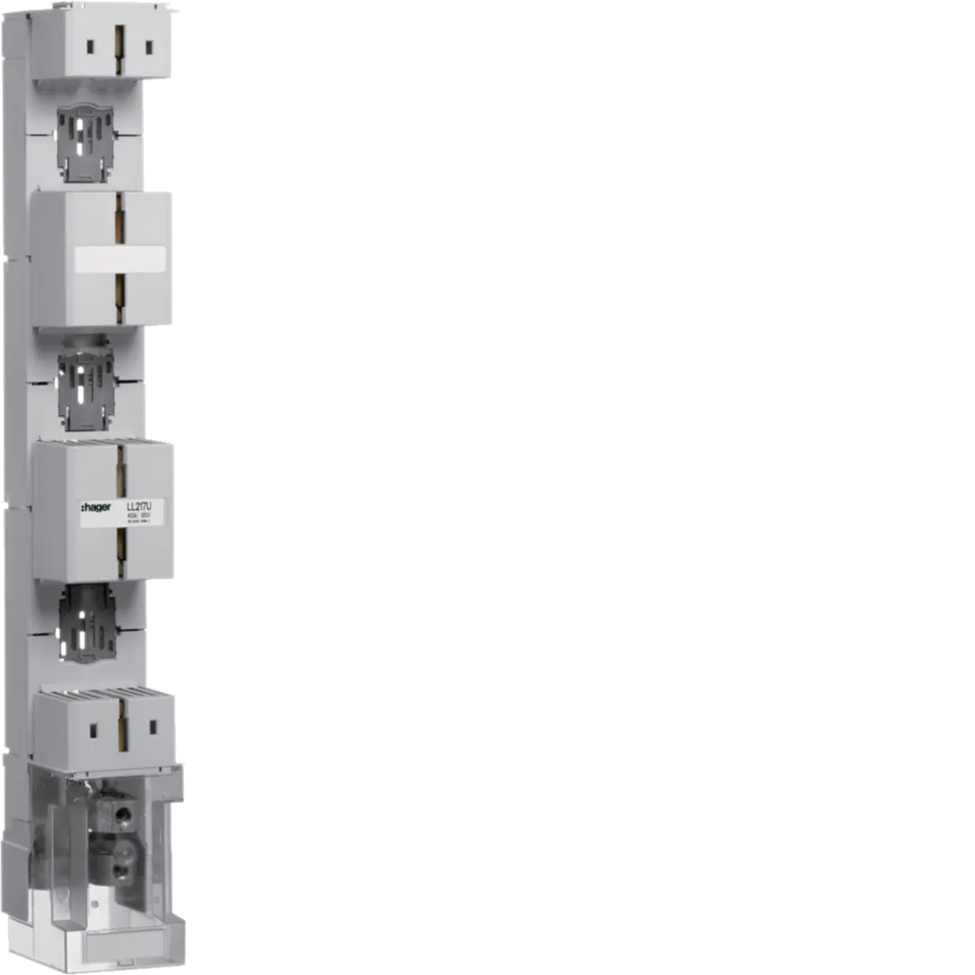 LL217U - Sicherungsleistenunterteil NH2/185mm mit V-Alu Anschlussklemme