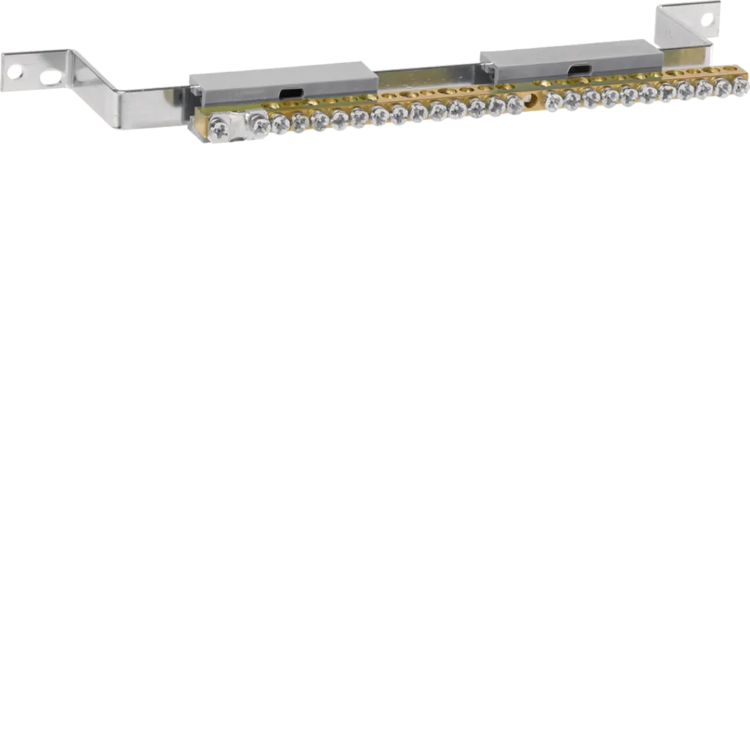 UT91B - Regleta de tierra con soporte, 1 tramo, 250 mm, para armarios Univers