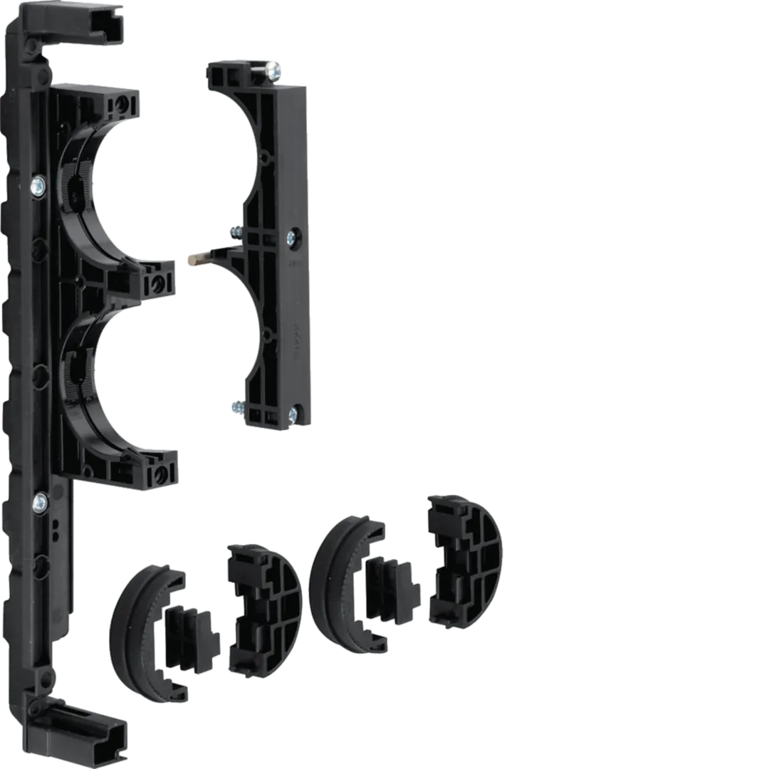 UZ62S5 - PE/N-Träger, universN, drehbar, auf Traverse links, für Cu 20/30/40x5/10