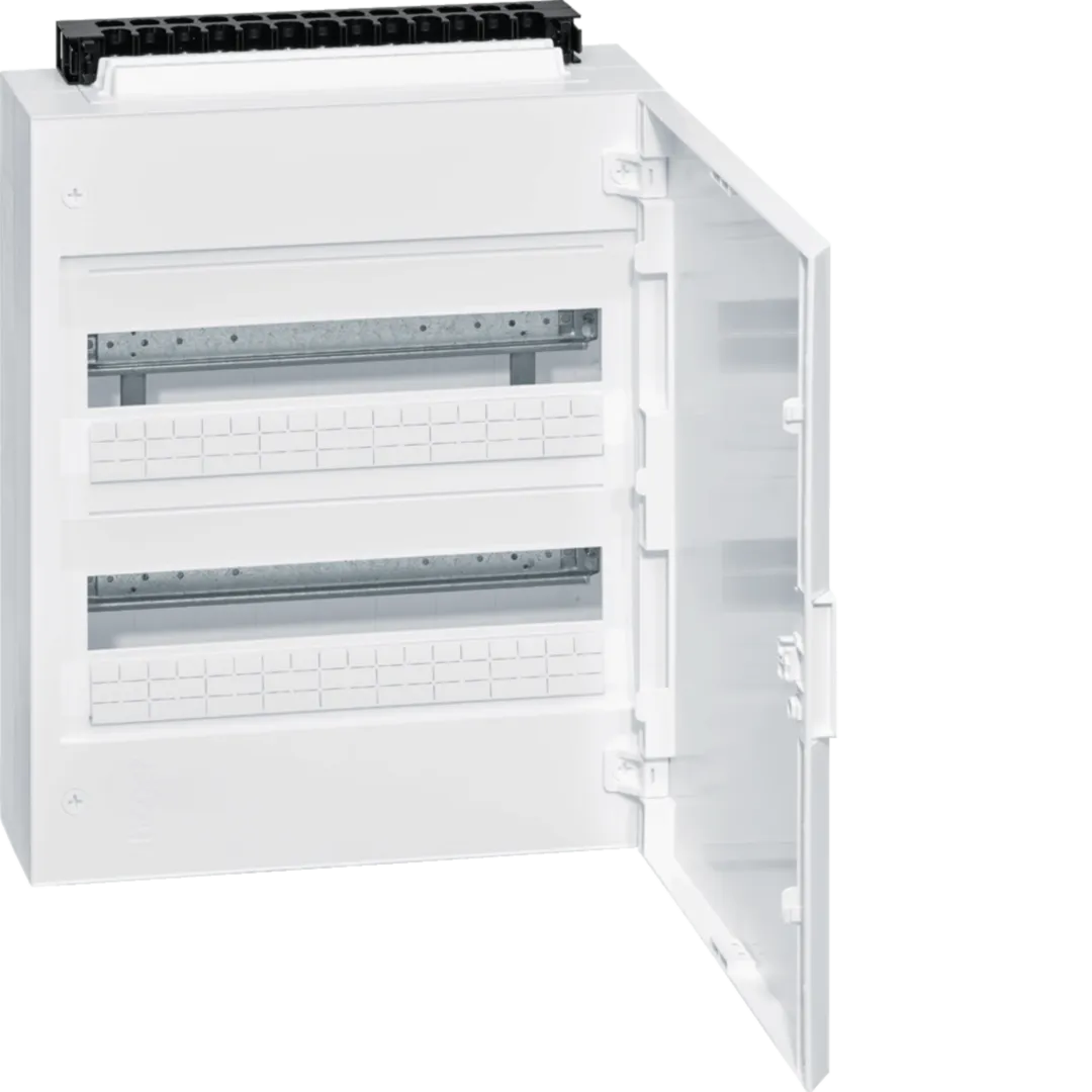 VB218C - Opbouwverdeler Vega IP40, 400x475x145mm, 2x18 modulen, deur wit