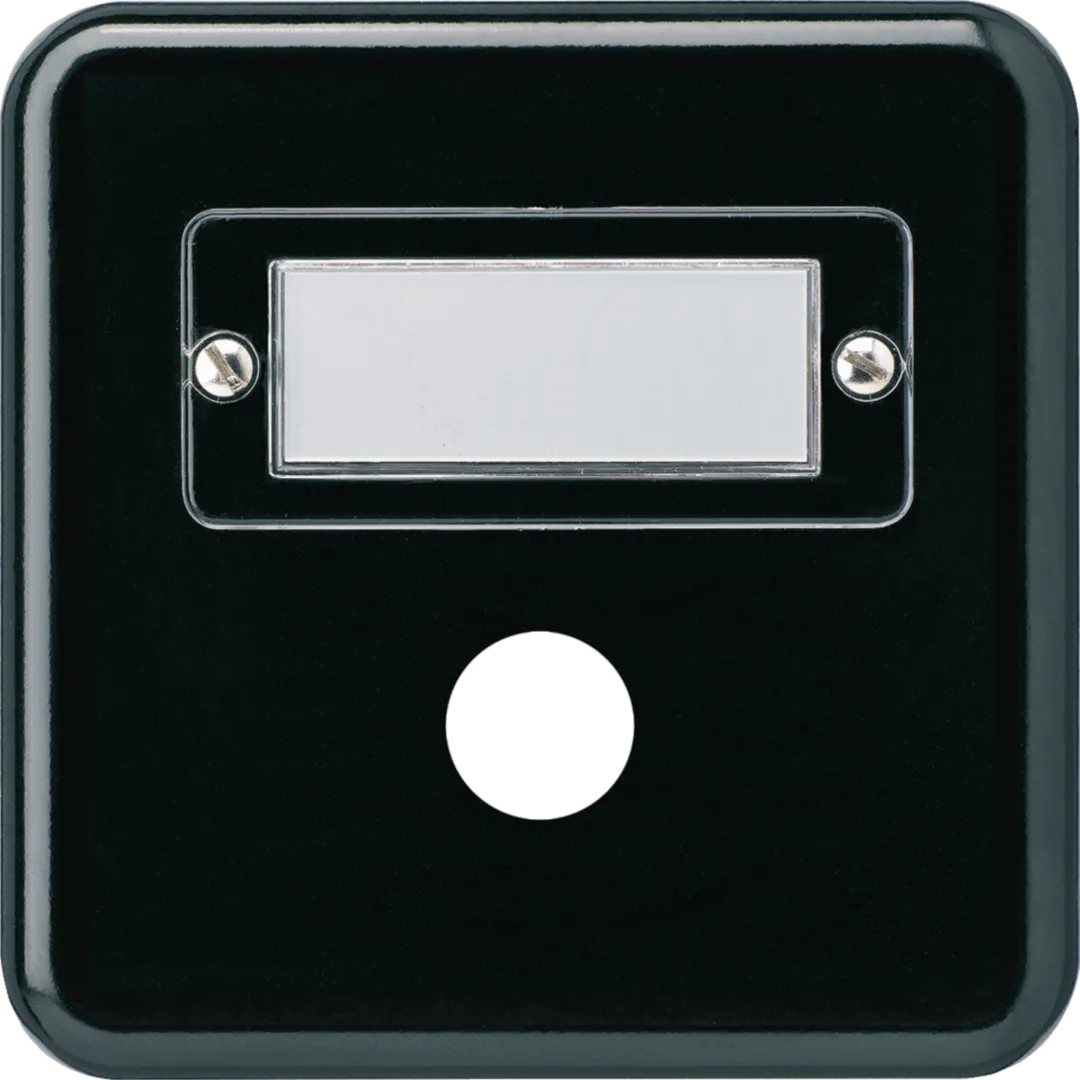 WH11561105Z - basico accessoires Gr.1: Plaque de recouvrement  avec porte etiquette Noir