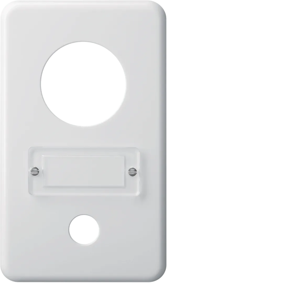 WH11561300Z - basico accessoires Gr.2x1: Plaque de recouvrement d=43mm + sonnerie / Blanc