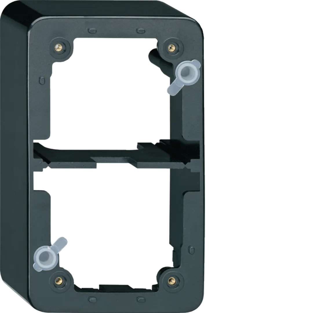 WH12961005Z - basico Zubehör Gr.2x1: AP-Rahmen Höhe = 50mm Schwarz