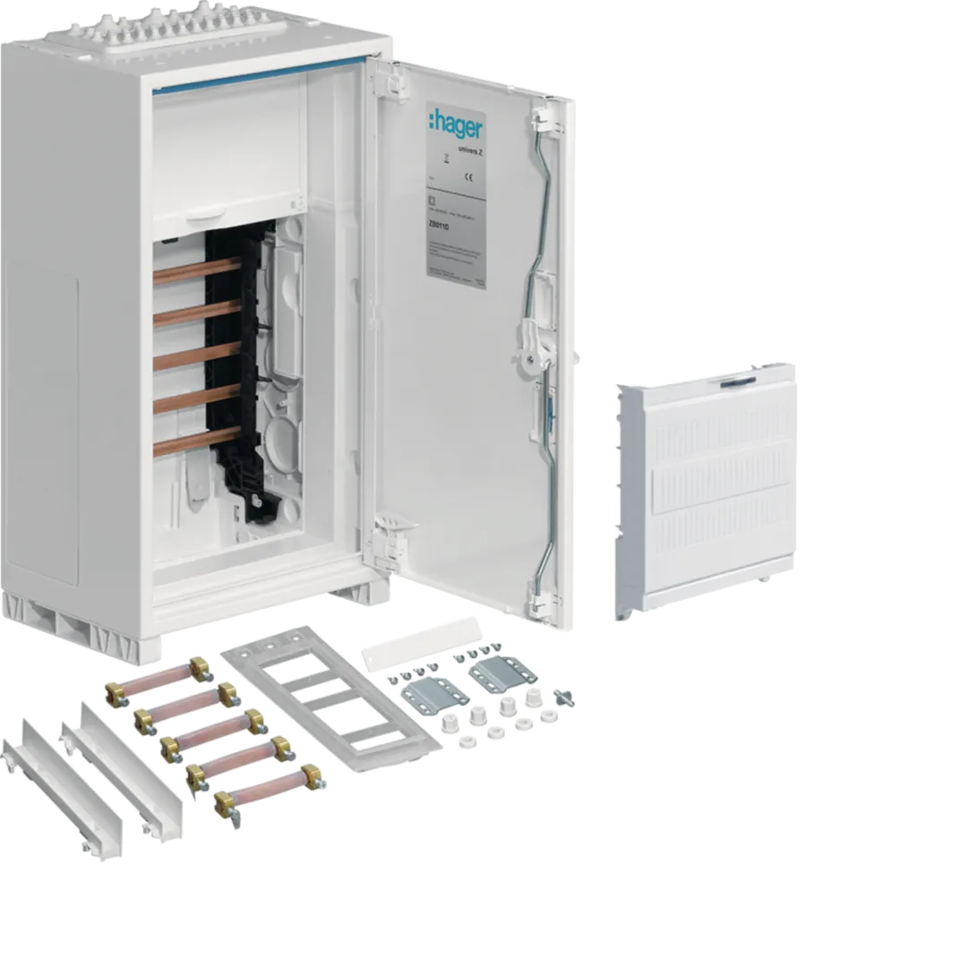 ZB011C - Anschlussschrank mit Sammelschienen, IP44 SKII, seitlich,mit Verbindungsmaterial