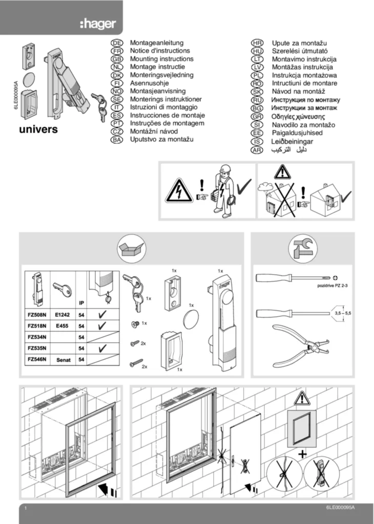 Afbeelding Installatiehandleiding International 2013-11-25 | Hager Nederland