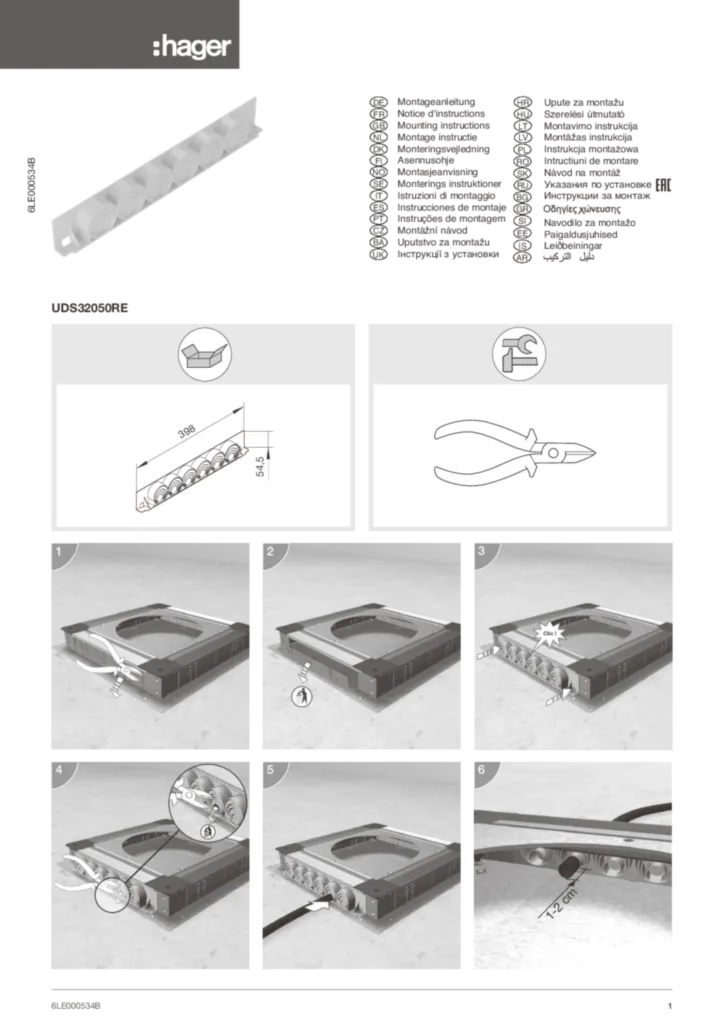 Εικόνα Instruction manual International 2020-01-01 | Hager