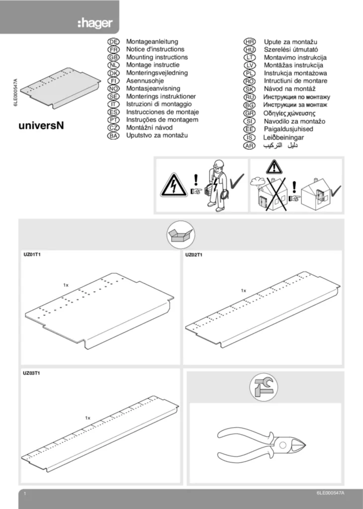 Afbeelding Installatiehandleiding International 2014-05-07 | Hager Belgium