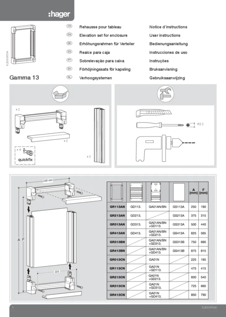 Image Guide d'installation  International 2014-07-25 | Hager Suisse