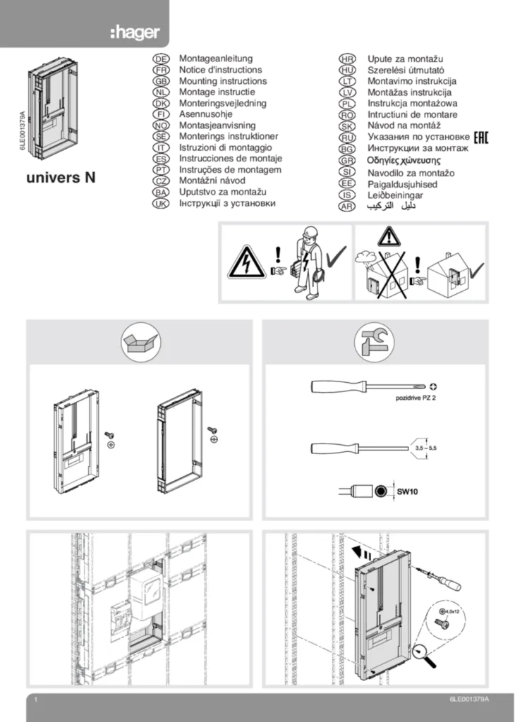 Zdjęcie Instrukcja montażu International 2015-06-26 | Hager Polska
