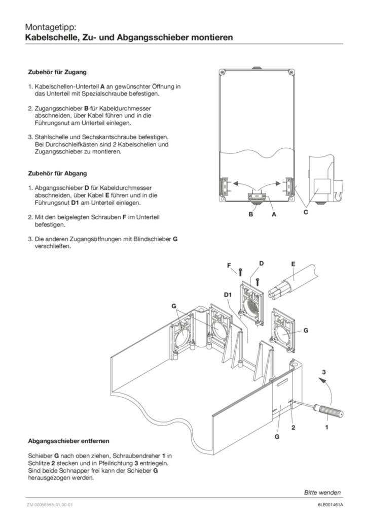 Bild Montageanleitung für ZAN837C - Hausanschlusskasten, KH1, Baureihe K12 (DE, Stand: 04.2016) | Hager Deutschland