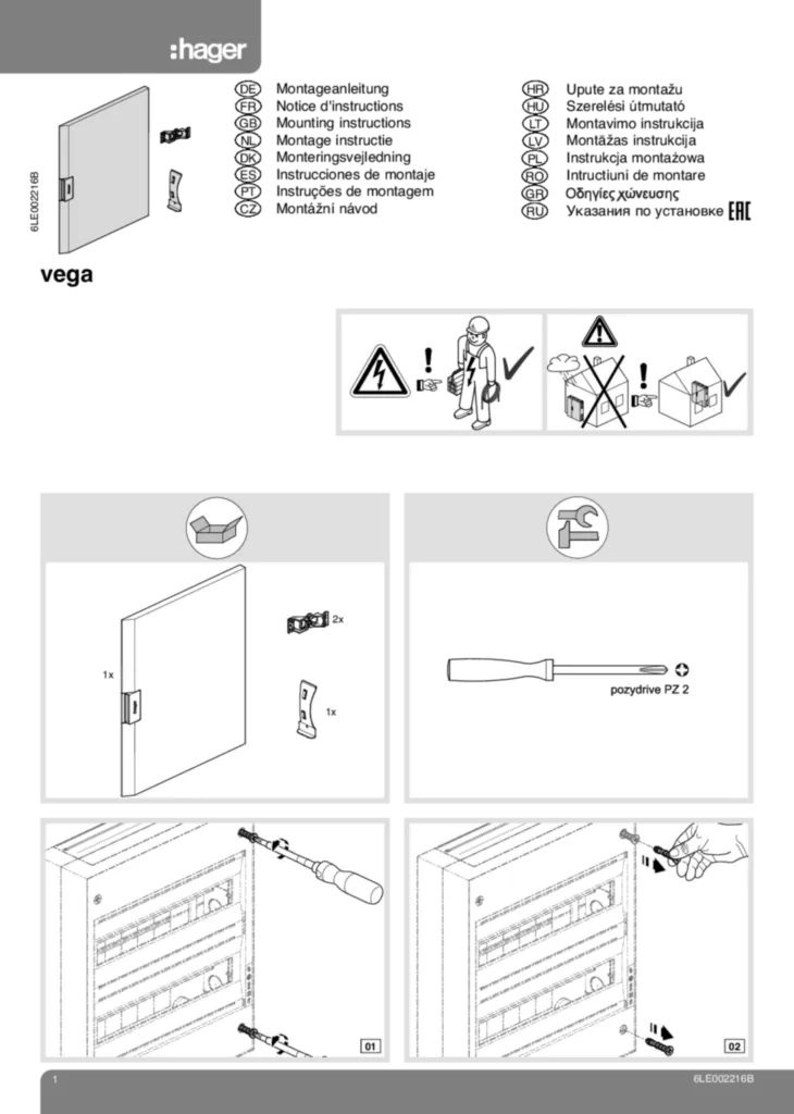 Afbeelding Installatiehandleiding International 2020-01-01 | Hager Belgium