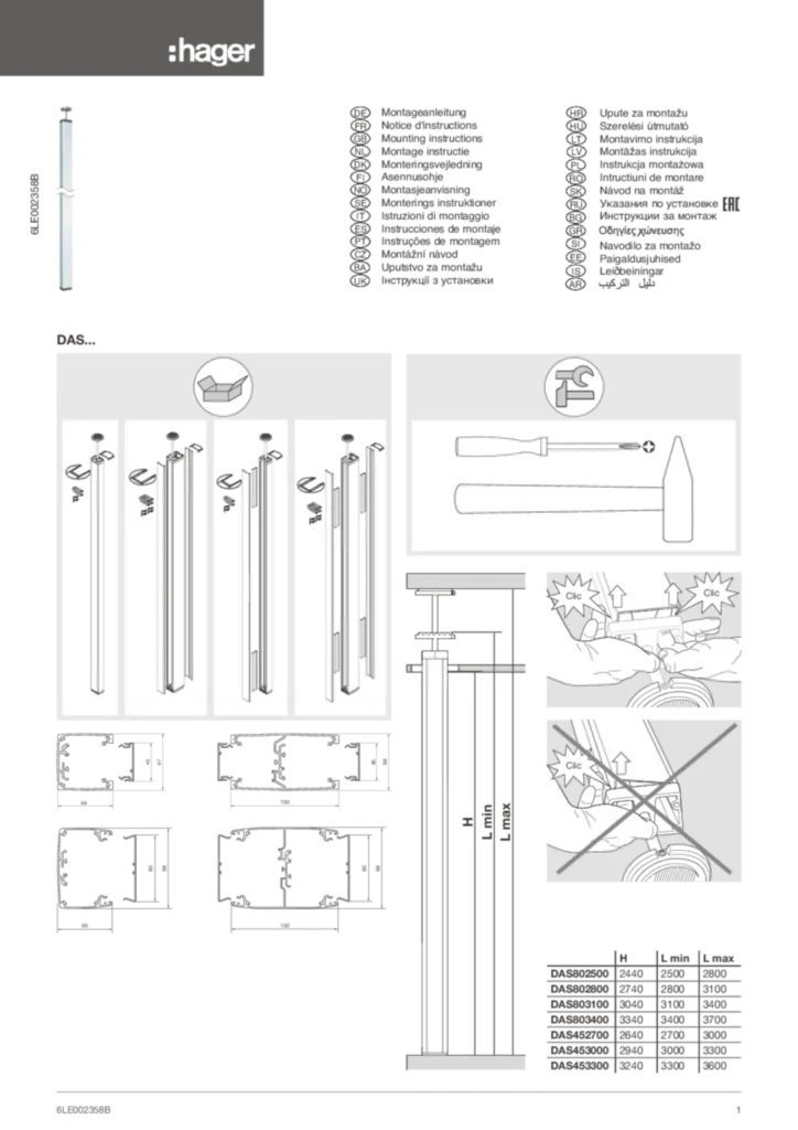 Imagen Manual de instrucciones International 2020-01-01 | Hager España