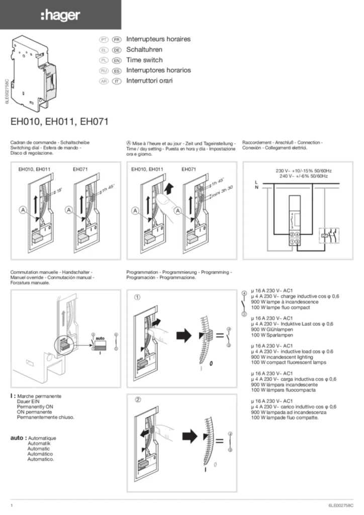 Imagem Manual de instalação en-GB, es-ES, fr-FR, de-DE, el-GR, it-IT, pl-PL, pt-PT, ru-RU 2019-02-06 | Hager Portugal