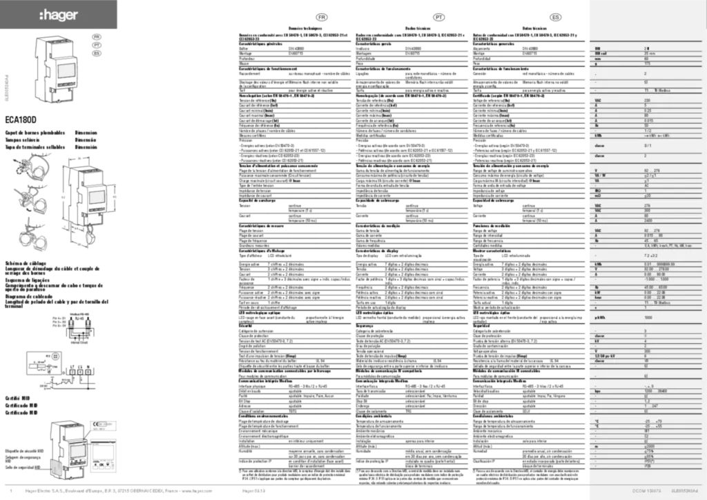 Imagem Manual de instalação es-ES, fr-FR, pt-PT 2019-09-26 | Hager Portugal