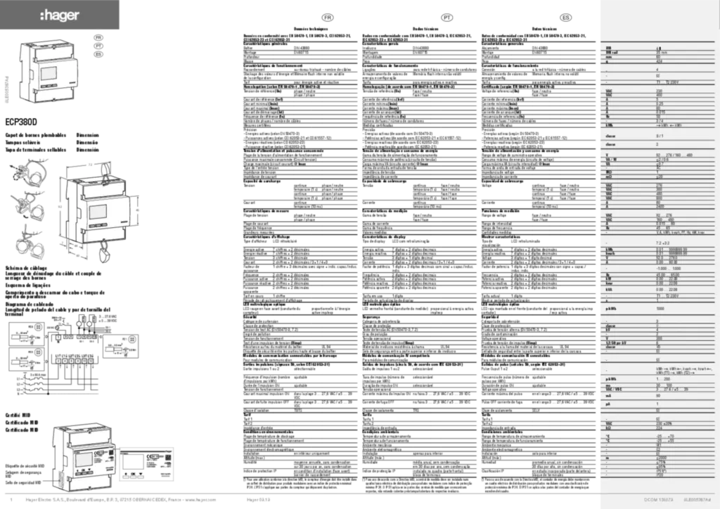 Imagem Manual de instalação es-ES, fr-FR, pt-PT 2019-09-30 | Hager Portugal