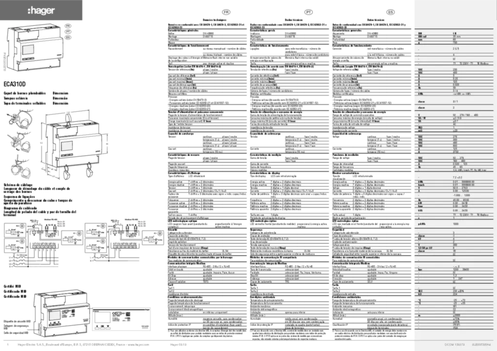 Imagem Manual de instalação es-ES, fr-FR, pt-PT 2019-10-02 | Hager Portugal