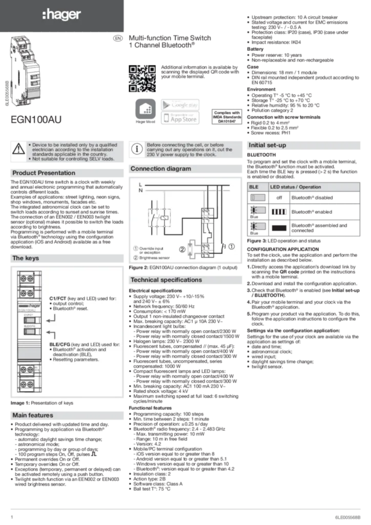 Image 6LE005568B_EGN100AU_L_A4_B_EN | Hager Suisse