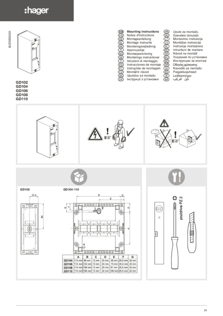 Εικόνα Installation manual International 2020-01-01 | Hager