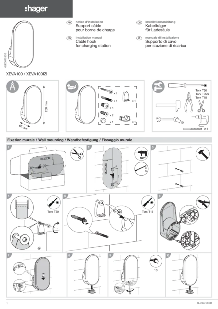 Immagine Manuale di istruzioni en-GB, fr-FR, de-DE, it-IT 2021-02-26 | Hager Italia