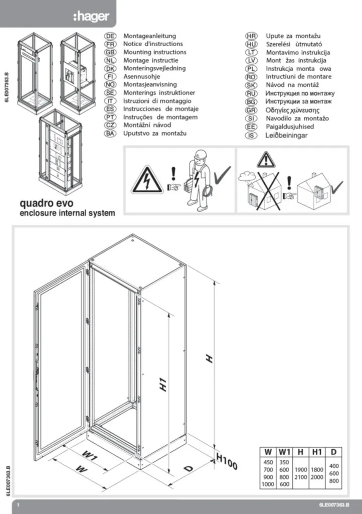 Imagem Manual de instalação International 2021-11-29 | Hager Portugal