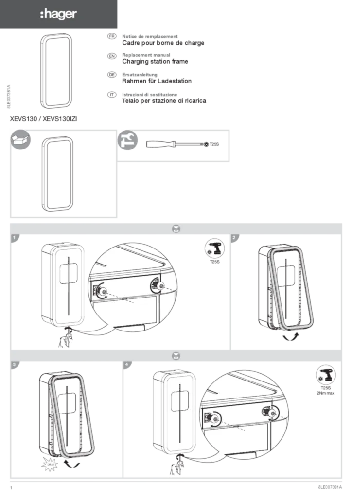 Image LEAFLET_6LE007381A_XEVS130_XEVS130IZI | Hager Suisse