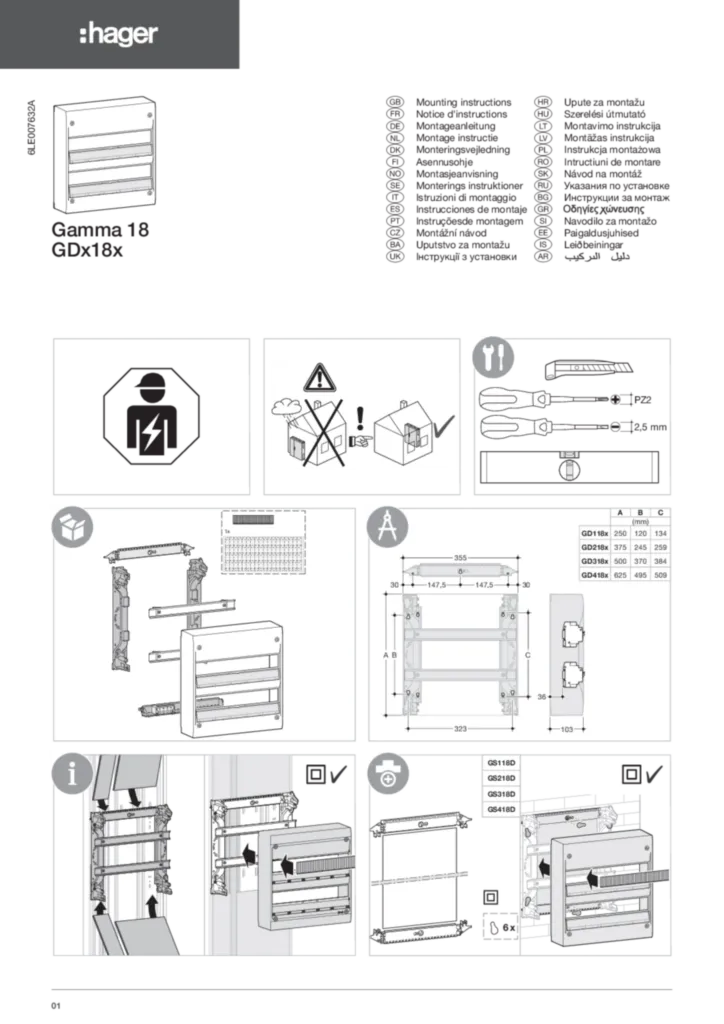 Bild Installationshandbok International 2015-07-13 | Hager Sverige