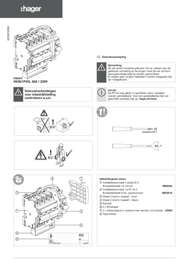 Afbeelding Installatiehandleiding nl-NL 2021-08-10 | Hager Nederland