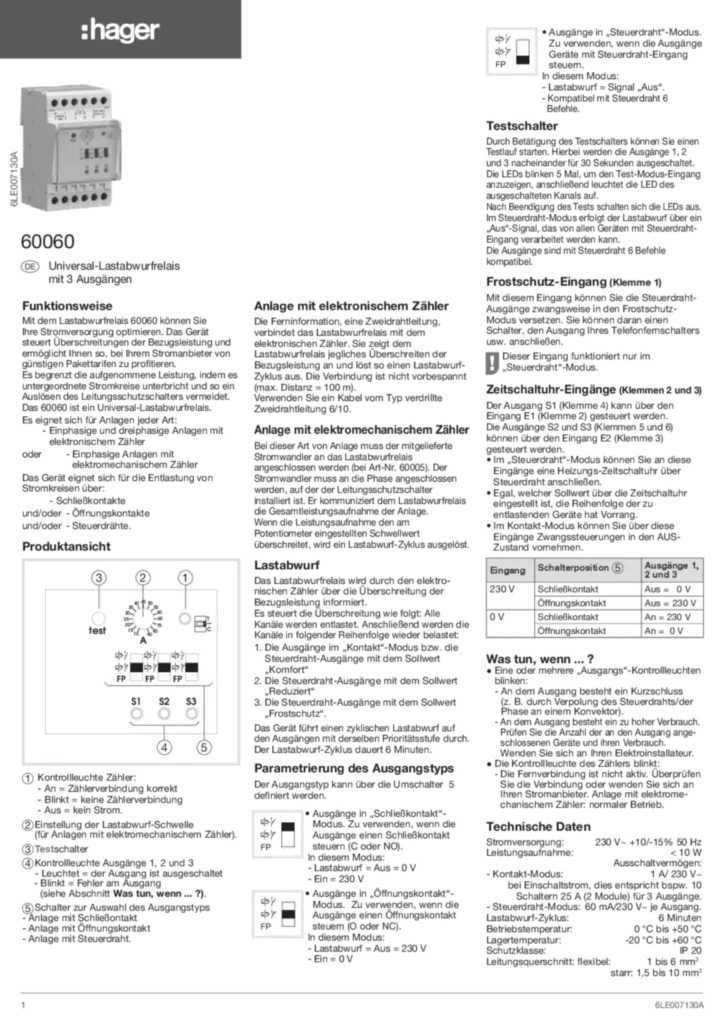 Immagine Manuale di installazione de-DE, it-IT 2019-08-07 | Hager Italia