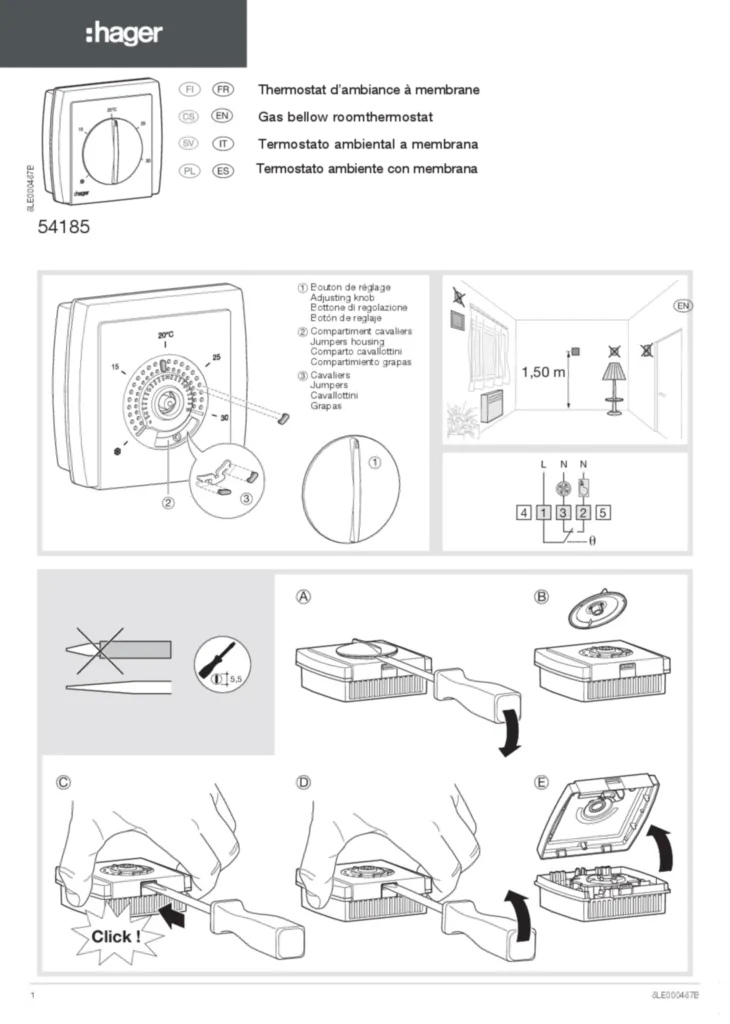 Imagen Manual de instalación cs-CZ, en-GB, es-ES, fi-FI, fr-FR, de-DE, it-IT, pl-PL, sv-SE 2015-11-09 | Hager España