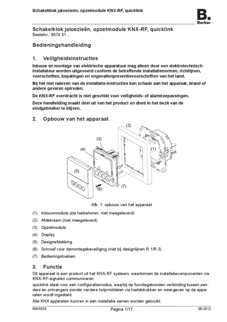 Afbeelding Installatiehandleiding nl-NL 2012-04-02 | Hager Nederland