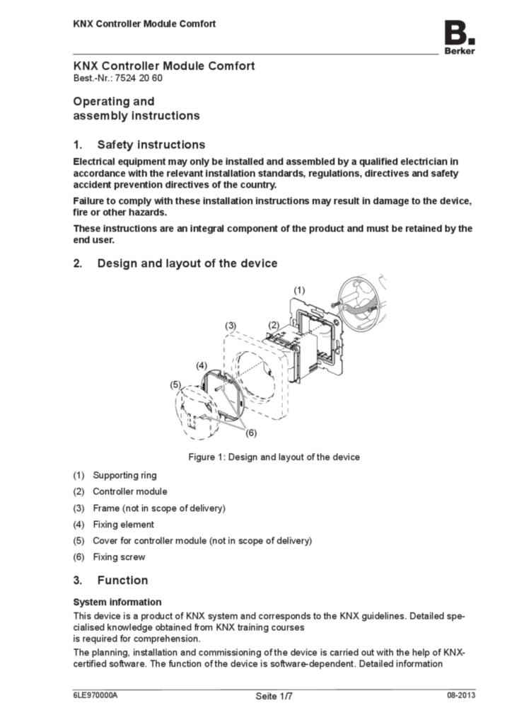 Afbeelding Installatiehandleiding en-GB 2013-06-03 | Hager Nederland