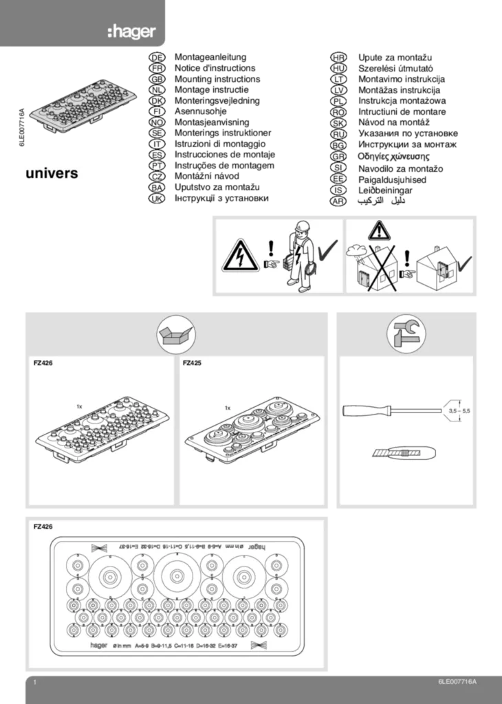 Image Guide d'installation  International 2021-04-01 | Hager France