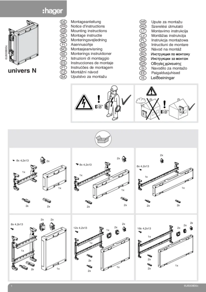 Afbeelding Installatiehandleiding International 2014-06-04 | Hager Nederland