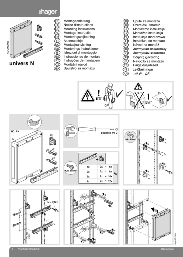 Afbeelding Installatiehandleiding International 2010-07-28 | Hager Nederland