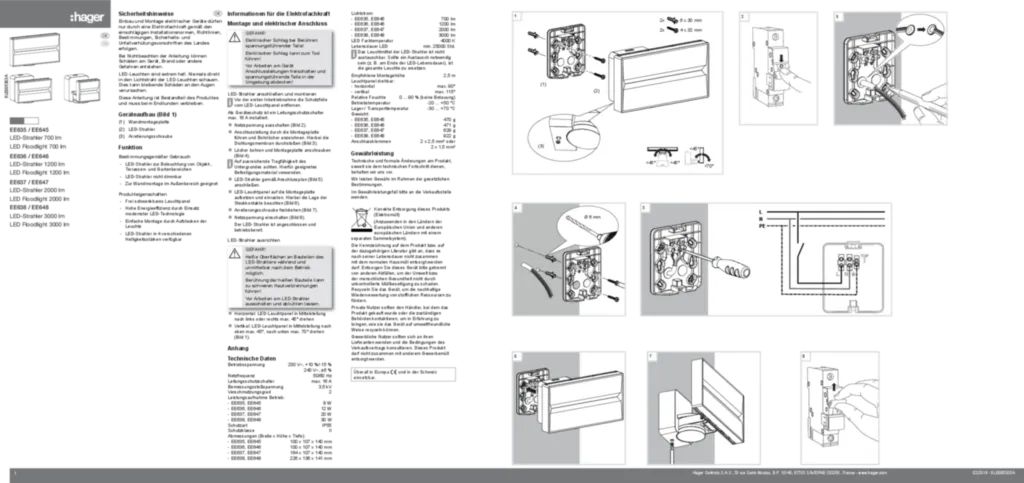 Immagine Manuale di installazione en-GB, de-DE 2018-02-14 | Hager Italia