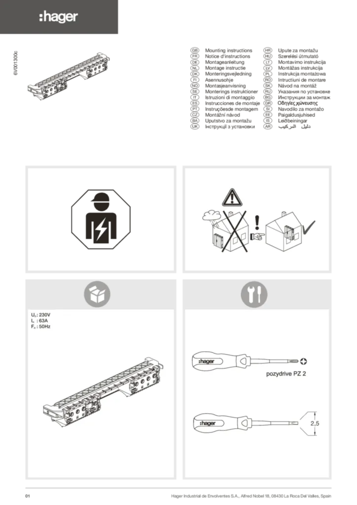 Afbeelding Installatiehandleiding International 2020-01-01 | Hager Nederland