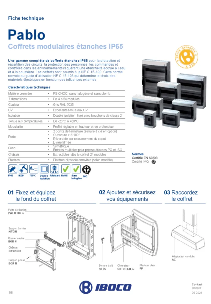 Image IBOCO_coffret_modulaire_etanche_ip65_pablo | Hager France