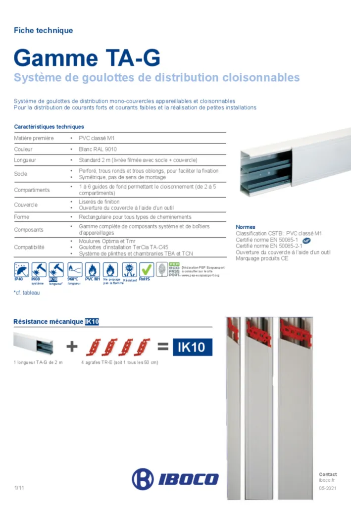 Image IBOCO_goulotte_distribution_cloisonnable_ta-g | Hager France