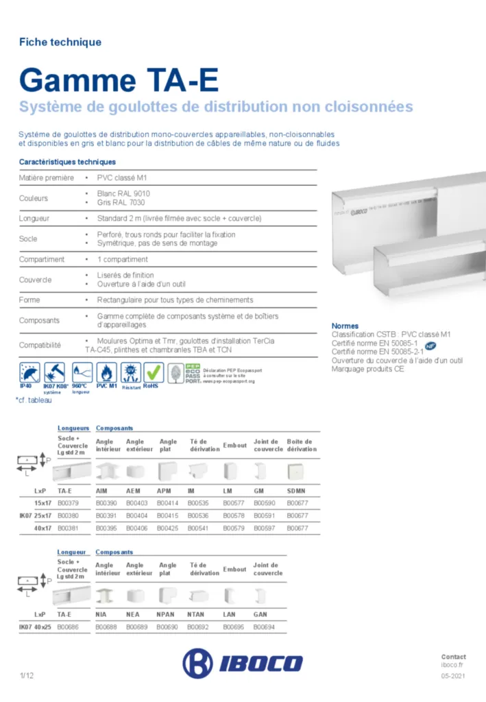 Image IBOCO_goulotte_distribution_non_cloisonnee_ta-e | Hager France